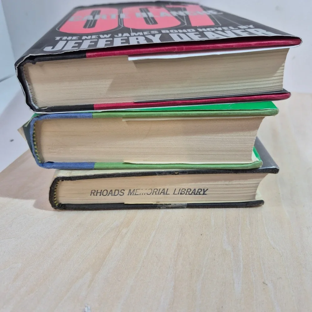 James Bond 007 John Gardner Scorpius Carte Blanche Jeffery Deaver‎ Hardcover Lot